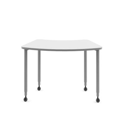 Chine Tables de conférence modulaires en forme d'arc circulaire FLEX avec conception contemporaine Casters à vendre