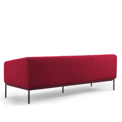 China GRANDEUR Moderne Büromöbel Sofa Drei-Sitzer-Lounge Plush Kissen zu verkaufen