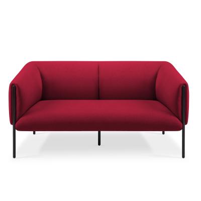 Chine Ligne propre Tissu résistant Sofa de bureau moderne Double fauteuil Solution de siège de hall à vendre