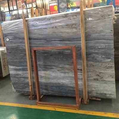 China Modern Italy Palissandro Bronzo Blue Marble Slab for Floor and Wall Project for sale