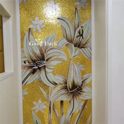 China Custom one picture mosaic wall puzzle parquet art mosaic slabs pattern mosaic for sale