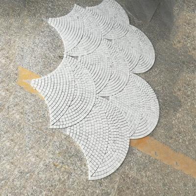 China Hot Selling Helix Shaped Marble Wall Mosaics Parquet Mosaic Splatter Back Slab With High Quality for sale