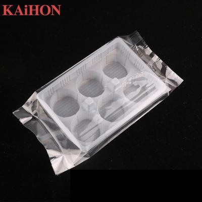 China Recyclable Vacuum Forming Plastic PET Blister Insert Trays White PVC Blister Tray For Cake Mooncake Packaging PS Tray for sale