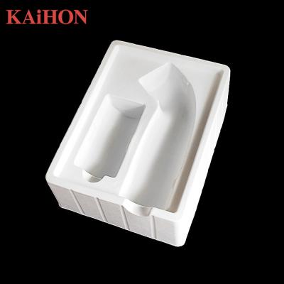 China Recyclable PET/PVC /PS Custom Plastic Trays Vacuum Form Cosmetic Plastic Flocking Blister Packaging Tray for sale