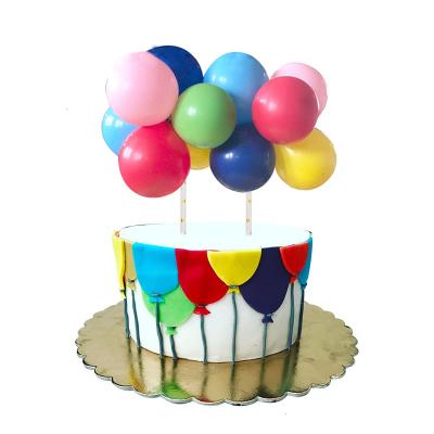 China Wholesale Eco-friendly Disposable Cake Topper Metal Confetti Balls Cloud Latex Balloon 10pcs 5Inch Shape For Birthday Wedding Jungle Party Decoration for sale