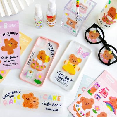 China Wholesale Disposable Milkjoy Bear Insvintage Eco-friendly Style Journaling Diy Scrapbooking, Cute Stickers Cute Diary Scrapbooking Stickers15 46pcsbox for sale