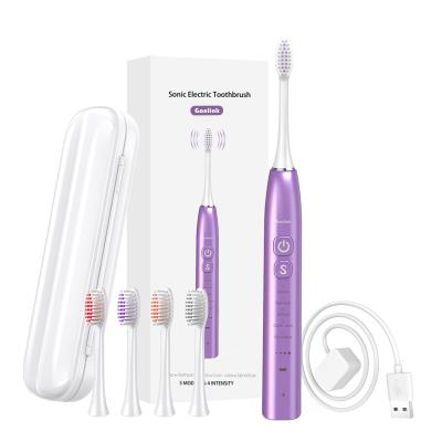 China OEM Cordless Filling Dispenser Brand 5 Modes Rechargeable Automatic Sonic Electric Toothbrush For Adult for sale