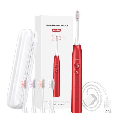 China IPX7 Waterproof Rechargeable Wireless Charging Radio Smart Electric Toothbrush For Adult Use for sale