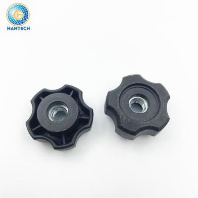 China Triangle M4 M5 M6 Furniture Star Knobs Wing Knobs Black Clamping Plastic Knob Handles Manufacturer for sale