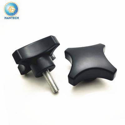 China Flat Plastic Knobs Handle Plastic Head Screw Lock Nut Thumb Screw for sale