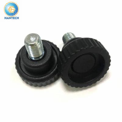 China Traditional Nylon Black Round Plastic Thumb Screw Knurled Thumb Screw Thread Knurl Screw Maker for sale