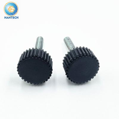 China M4 X 25 Mm Pan Knurled Clamping Knobs Plastic Head Lock Nut Plastic Knurled Screw for sale