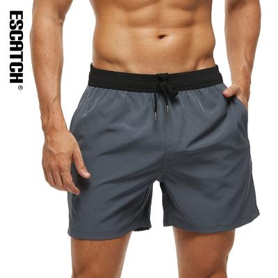 China Breathable Men's Stretch Swim Shorts Quick Dry Swim Trunks With Zipper Pockets Summer Beach Panel Abbreviations Men for sale