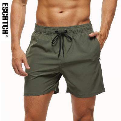 China QUICK DRY Mens Swim Shorts Beach Quick Dry Shorts With Zipper Pockets Mens Beach Board Swim Wear Shorts for sale