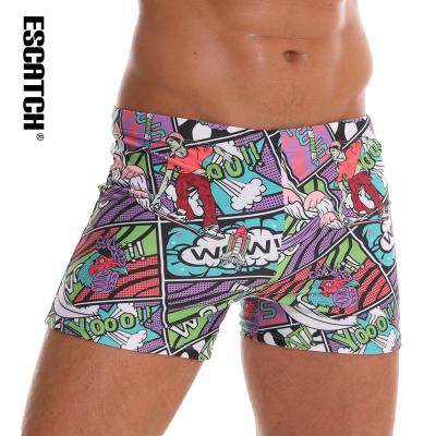 China Plus Size Mens Swimwear Boxer Shorts Men To Swim Trunks With Protection Summer Boy Surfing Trunks Mens Swimwear OEM 2021 for sale