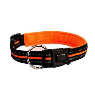 China Factory Adjustable Comfortable Padded Nylon Padded Reflective Dog Collars Dog Collars OEM for sale