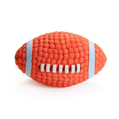 China Viable Dog Ball Launcher Rugby Pet Cotton Toy Ball Cavity for sale