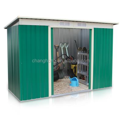 China Easily Assembled Metal 8X4FT Galvanized Steel Garden Shed With CE for sale