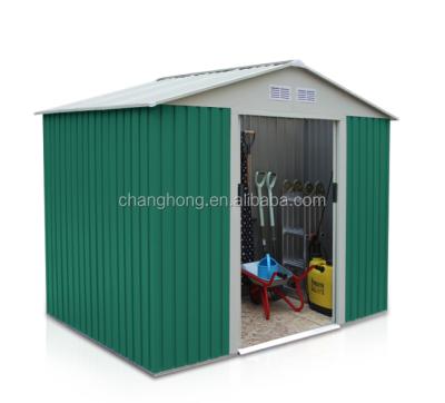 China Easily Assembled Roof 9.1' Apex Metal Garden Shed Outdoor Metal Building Storage Shed X8.4'ft for sale