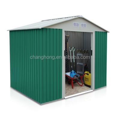 China Easily Assembled Waterproof Outdoor Apex Roof Metal Garden Shed For Sale for sale