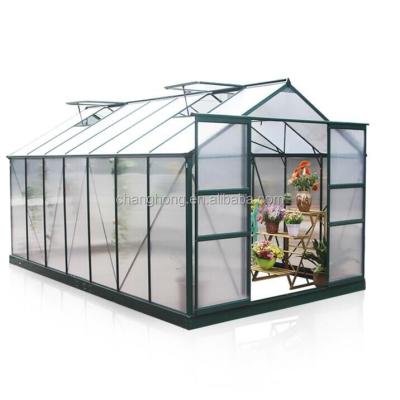 China Easily Assembled 10X18ft Aluminum Garden Greenhouse With Competitive Price for sale