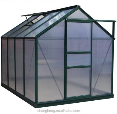 China Easily Assembled 6x8ft Galvanized Steel Garden Greenhouse for sale