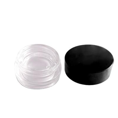 China 5ml 7ml 10ml Skin Care Cream Cosmetic Cream Empty Glass Jars With Black Lids for sale