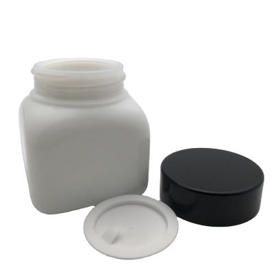 China Viable fancy fashion white glass jar for cosmetic cream for sale