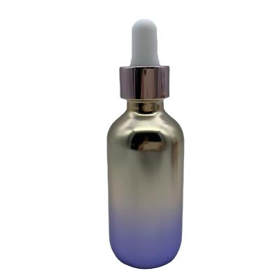 China Cosmetic 30ml, 1 oz Round Boston Glass Bottle for sale