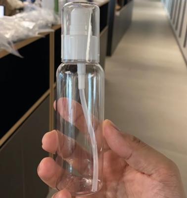 China Personal Care Shampoo Spray Bottle Plastic Cylinder Shape 100ml Pet Bottle for sale