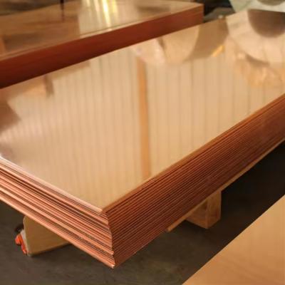 China C10100 C10200 C10300 T1 T2 Red Pure 4x8 99.9% Copper Sheet For Construction for sale