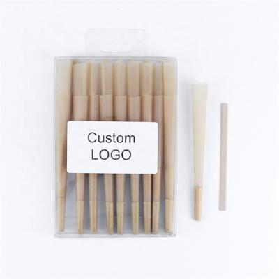 China Smoking Tools 18PCS/Box Display Rolling 98mm Smoking Paper Custom Logo Tobacco Accessories Tops Pre Rolled Paper Cones for sale