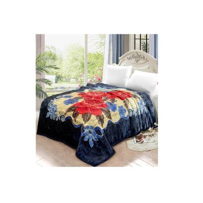 China Newest Tragbar Double Layer Solid Pattern Thickened Soft Comfortable Warm Polyester Wool Blanket for sale