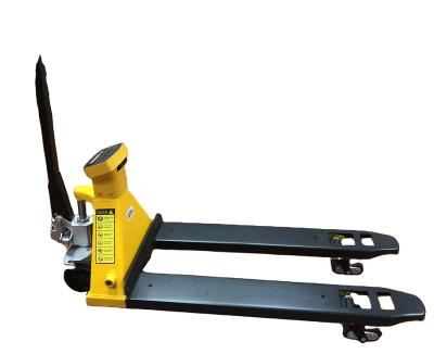 China Hotels SHUNCHA 2ton 2000kg Hand Pallet Truck Hand Pallet Jack With Measuring Scale for sale