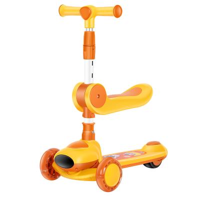 China 2022 High Quality Plastic Comfortable Kids Balance Bike Ride On Toy Bike Baby Folding Scooter Fashion Baby Scooter for sale