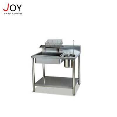 China Best price full stainless steel body stainless steel thickness 1cm kfc chicken 0.8m 1m breading table 1.2m for sale