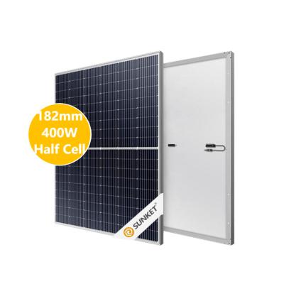 China Hot Sale SUNACME Black Half Cell 400w PV Module Mono Solar Panel 182mm*182mm for sale