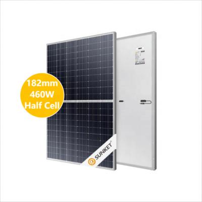 China Transparent bifacial solar power system 440w 460w 455w 460w solar power panel set portatil fan price solar power paneles for sale