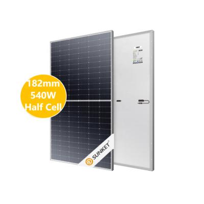 China OEM Solar Panel 500w 144 Cell Solar Power System 550w 144 Cells High Efficiency Dual 182mm Glass View 10 White Box OEM Glass Box for sale