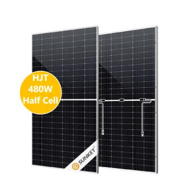 China SUNACME HJT Solar Cell Solar Panel 480W 560W 570W Mono Solar Panel 550W With High Quality 500w Solar Panels On-gread 166mmx166mm for sale