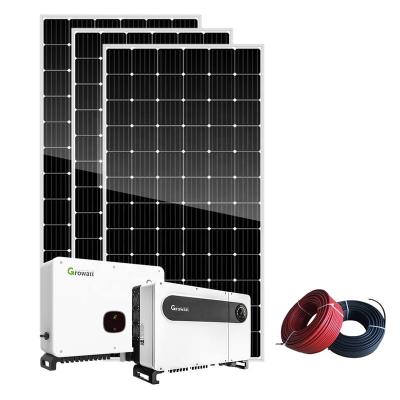 China Home Hot Selling Easy Installation 3kw 5kw 10kw On Grid Solar Panel Full System With MPPT Inverter 3 Phase For Home for sale