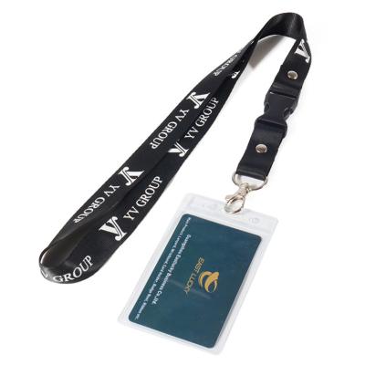 China Military Personalized Custom Made Logo Polyester Lanyards With Printing Logo for sale