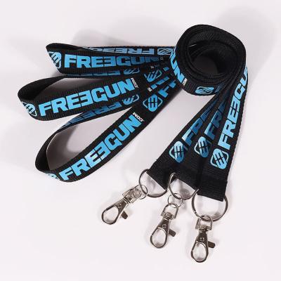 China Wholesale military cute tool woven designer sublimation custom color logo security clip polyester lanyard for sale