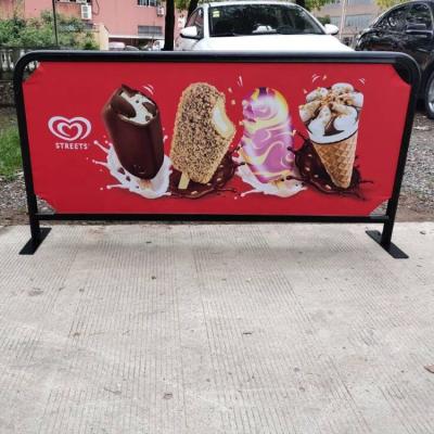 China High Quality Advertising PVC Barrier Cover For Side Way Barrier Cover For Sporting Events Advertising for sale