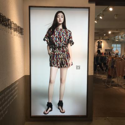 China Outdoor Full Color Printed Tension Fabric Frame Lightbox With Silicone for sale