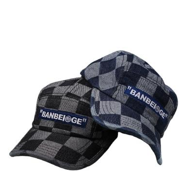 China Custom High Quality COMMON Logo Men Outdoor Soft Denim 5 Panel Embroidery Camp Unstructured Hat for sale