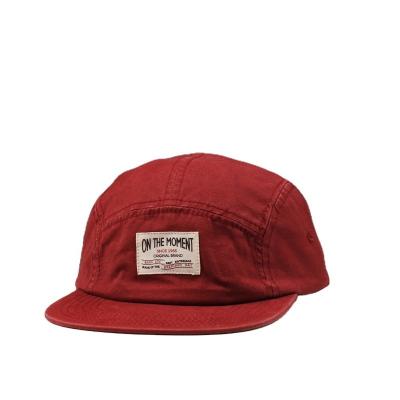 China COMMON Street Cloth Unstructured Flat Hat Men's Custom Soft Brim Retro Hip Hop Outdoor Camp Hat for sale