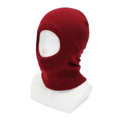 China Wholesale Adults COMMON Balaclava A Hole Plain Mask Beanie Hat Winter Cover Ski Mask Knitted Beanie Face for sale