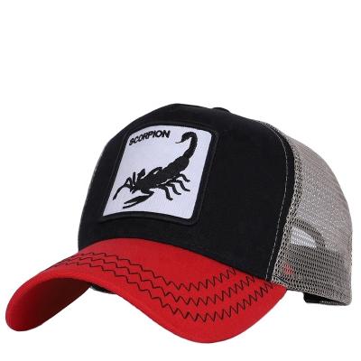 China Custom Wholesale 5 Panel COMMON Panels Embroidery White Animal Logo Summer Trucker Hat Logo for sale