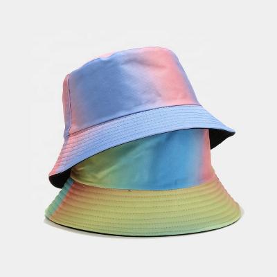 China Wholesale New York Character Fashion Foldable Bucket Hats Reversible Tie Dye Men's Outdoor Bucket Hat for sale